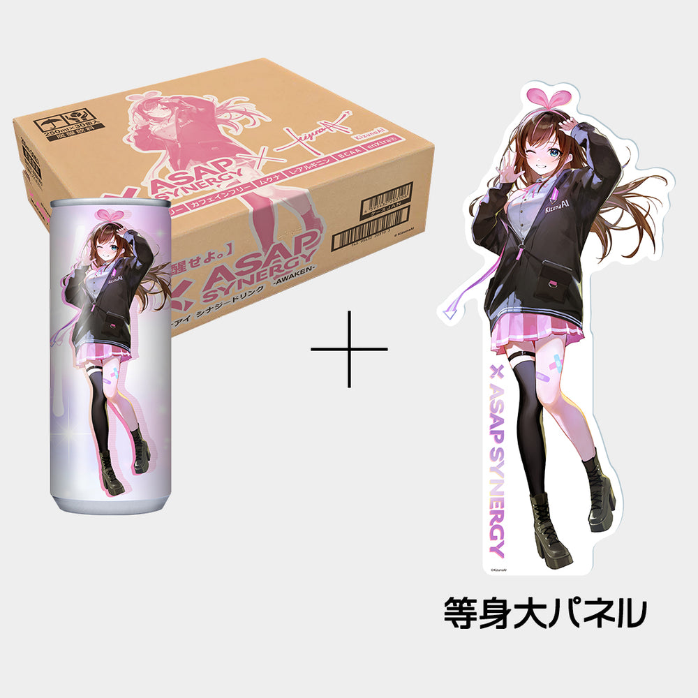 ASAP SYNERGY×KizunaAI シナジードリンク - AWAKEN - A 6ケース 等身大