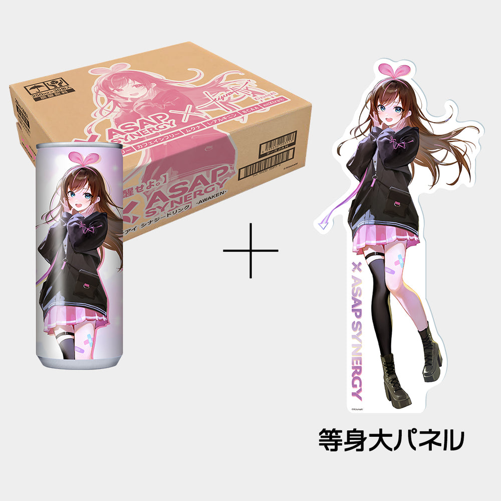 ASAP SYNERGY×KizunaAI シナジードリンク - AWAKEN - B 6ケース 等身大