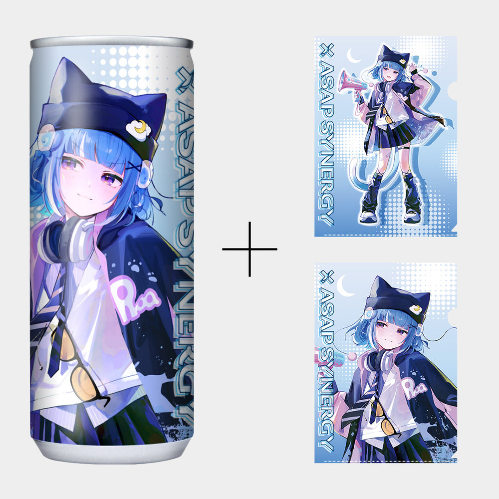 ASAP SYNERGY×海月雲ろあ シナジードリンク -AWAKEN- B 30本入り クリアファイル2種セット付き