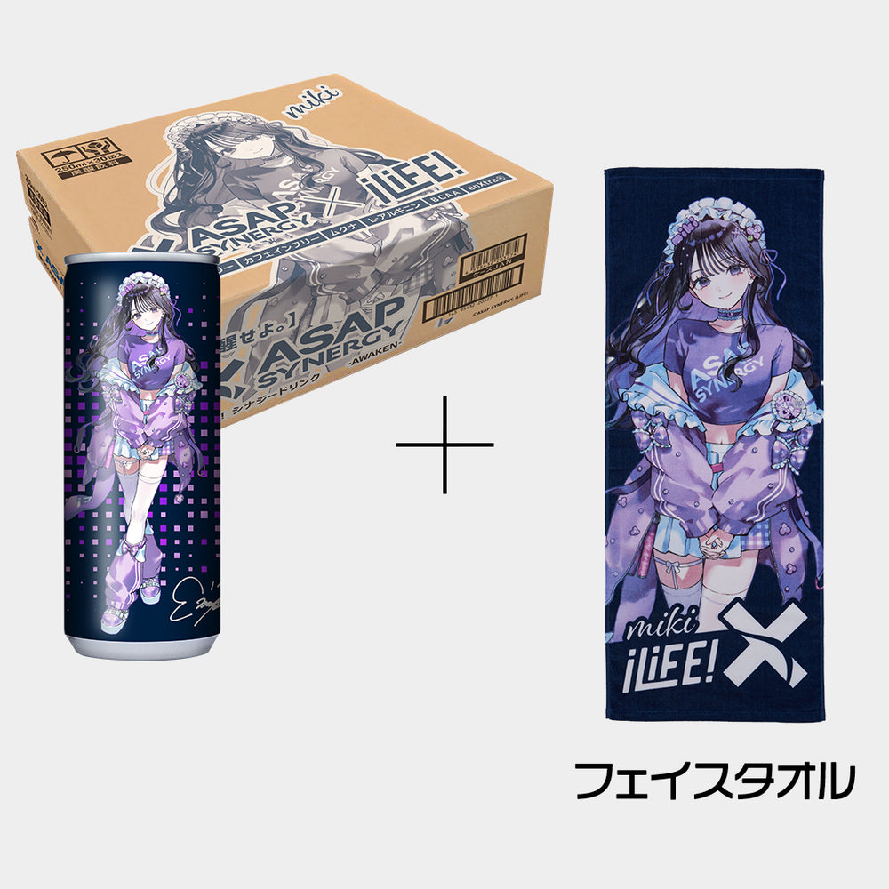 iLifeみき タオル ASAP SYNERGY×iLiFE!(純嶺みき) シナジードリンク - AWAKEN - 30本入り