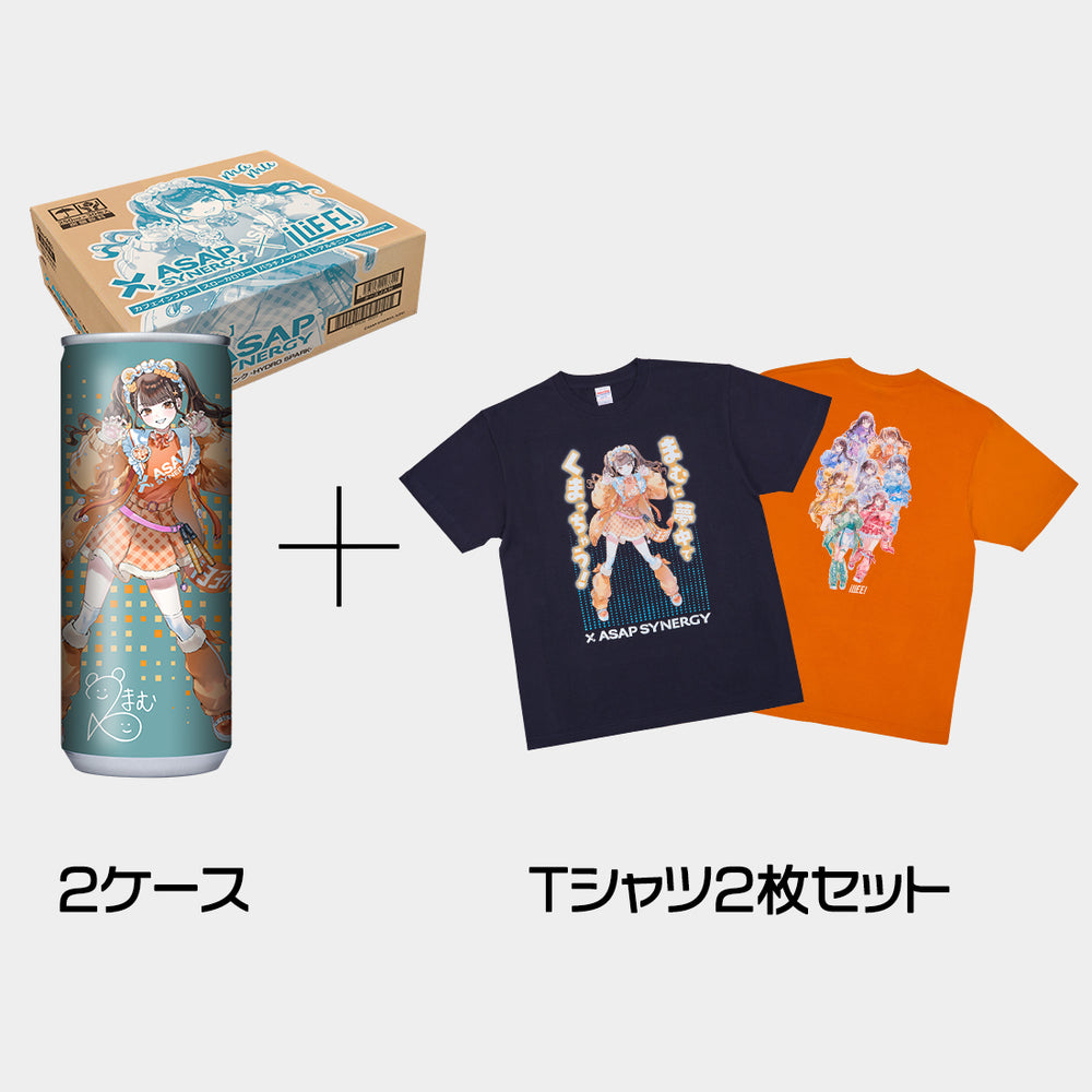 小熊まむTシャツ ASAP SYNERGY×iLiFE!(小熊まむ) シナジードリンク - HYDRO SPARK - 2