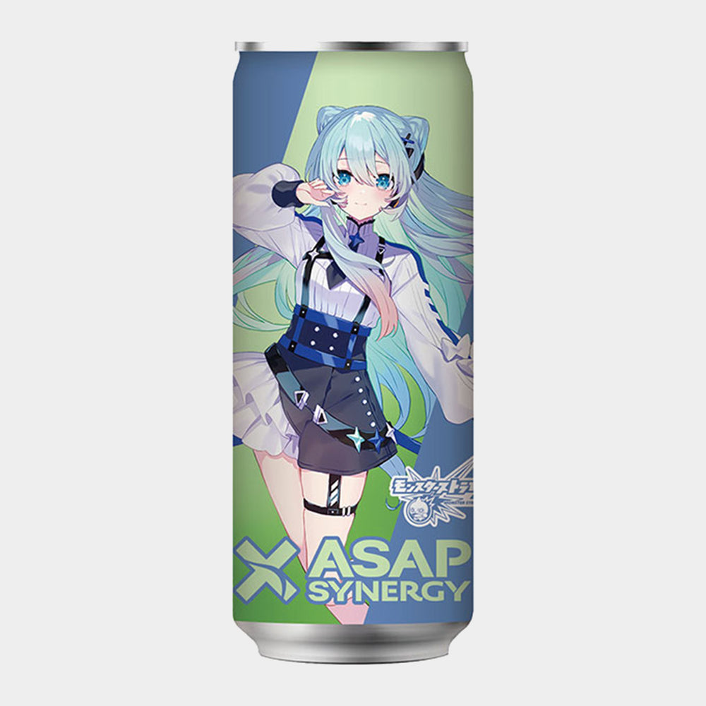 ASAP SYNERGY×モンスターストライク(ネオ) シナジードリンク - チャージマスカット - 30本入り　アクリルスタンドコースター/ASAPガチャ応募用ポストカード付き