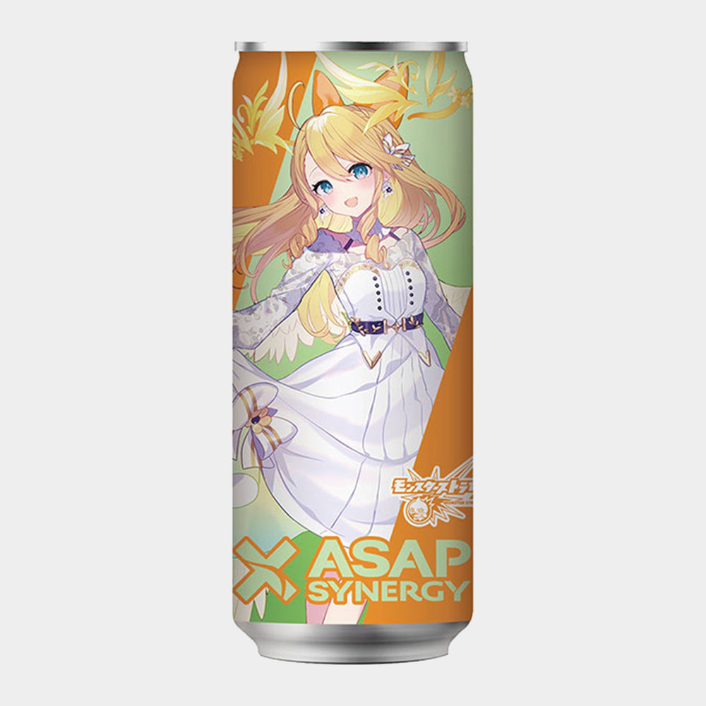 ASAP SYNERGY×モンスターストライク(ウリエル) シナジードリンク - チャージマスカット - 30本入り　アクリルスタンドコースター/ASAPガチャ応募用ポストカード付き